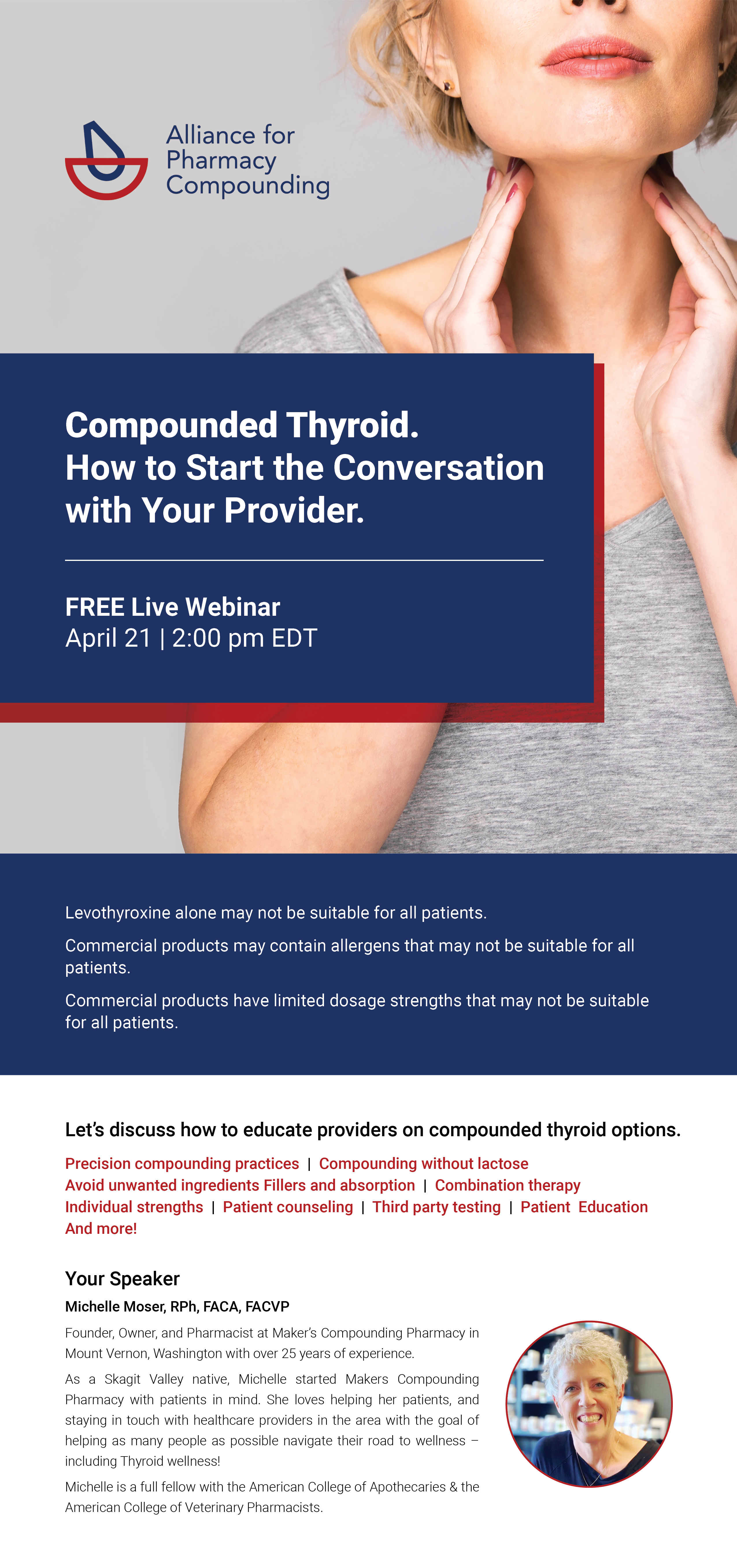 Alliance for Pharmacy Compounding LP3 Network Compounded Thyroid Webinar How to Start the Conversation with Your Provider.